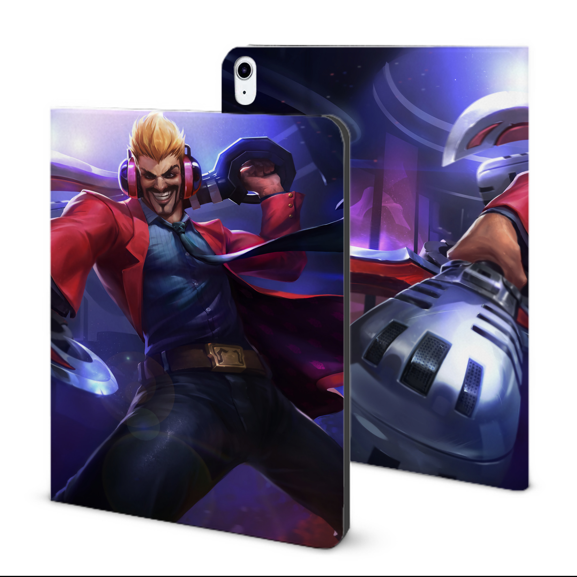 （画像用） リーグ・オブ・レジェンド League of Legends LOL IPad ケース ブック型 PUレザー TPU 耐衝撃 軽量 薄型 ペン収納なし 全面保護 IPad 各モデル対応